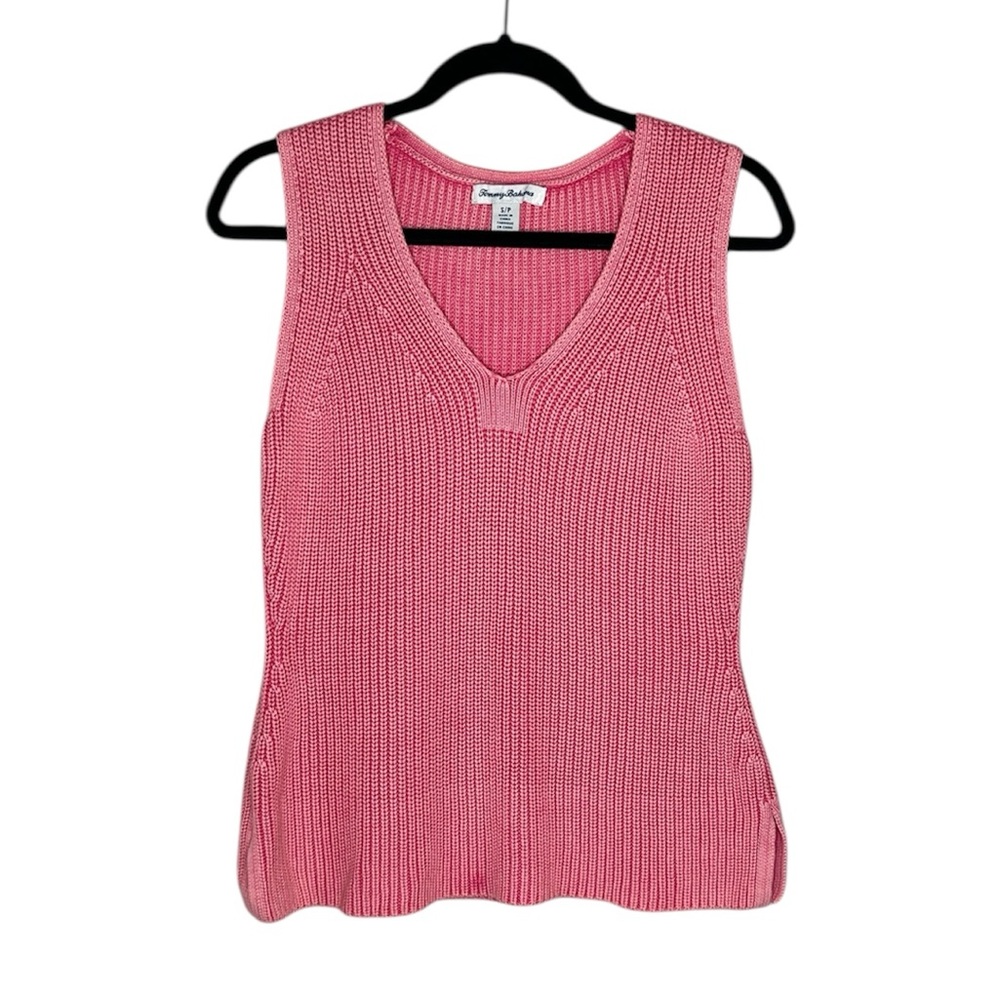 TOMMY BAHAMA Belle Haven Pink Sweater Tank Top size Small